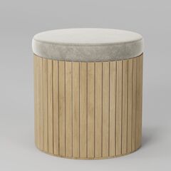 Пуф Эклипс (натуральный дуб), 50x50x50 см