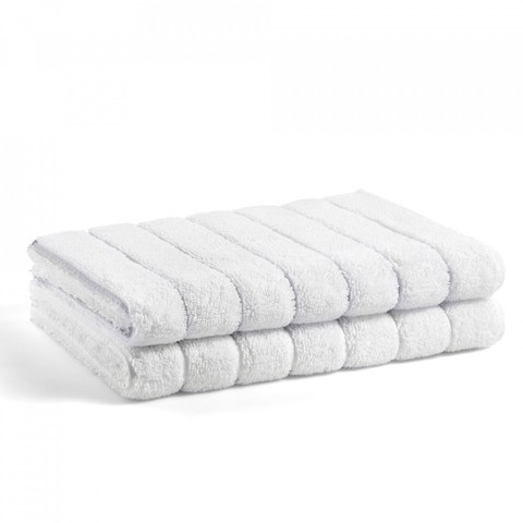 Коврик для ванной 60x90 L'appartement Striped Terry white белый