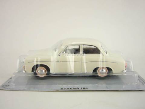 Syrena 104 white 1:43 DeAgostini Kultowe Auta PRL-u #3