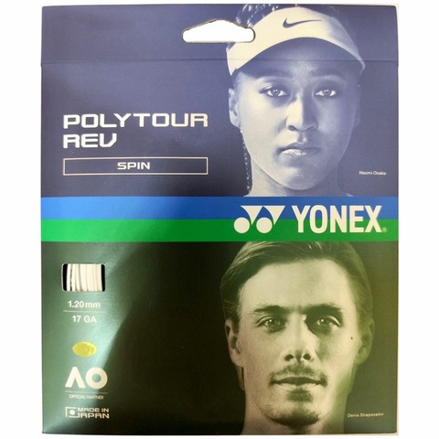 Струны Yonex POLY TOUR REV SPIN WHITE (1.2мм / 12м)
