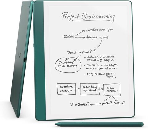 Электронная книга Amazon Kindle Scribe (2024) 64Gb with Premium Pen Зеленый | Metallic Jade