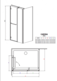 Душевой угол RADAWAY Carena KDJ 90 34402-01-08N L/R