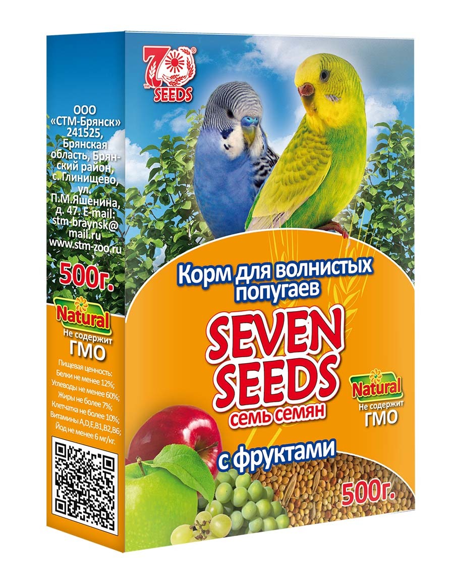 Корм Корм для волнистых попугаев с фруктами Seven Seeds 41.jpg