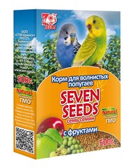 Корм для волнистых попугаев с фруктами Seven Seeds