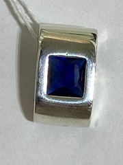 Кубик (подвеска из серебра)