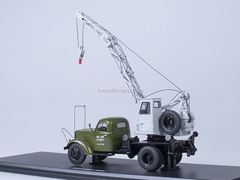 ZIL-164 Truck Crane LAZ-690 khaki-gray Start Scale Models (SSM) 1:43