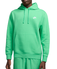 Куртка теннисная Nike Sportswear Club Fleece Pullover Hoodie - spring green/spring green/white