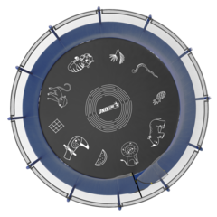 Батут UNIX Line SUPREME GAME 16 ft (blue)