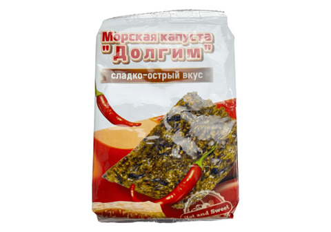 Морская капуста обжаренная со сладко-острым вкусом, 5г