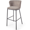 Барный стул Ciselia 75 см, светло-коричневый шенилл