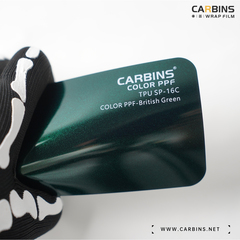 Carbins Color PPF British Green SP 16C зеленая цветная полиуретановая защитная антигравийная пленка