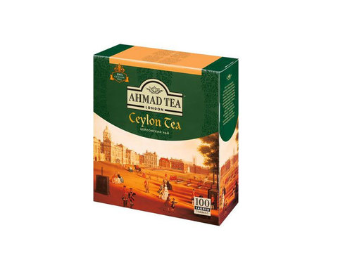 Чай черный в пакетиках Ahmad Ceylon Tea, 100 пак/уп