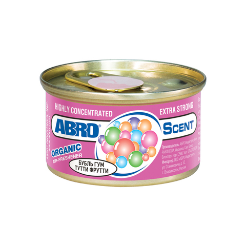 Освежитель воздуха ABRO Органик Бубль Гум Тутти Фрутти AS-560-BG-TF-RE