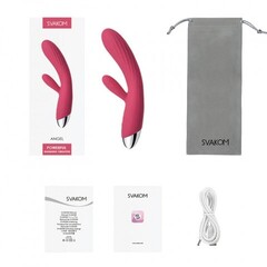 Вибратор-кролик Angel с подогревом розовый от SVAKOM
