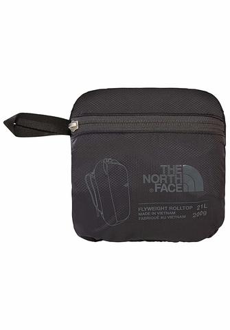 Картинка рюкзак складной The North Face Flyweight Rolltop Black/Asphgr - 4