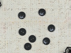 Пуговицы, d 1,8 см, черный