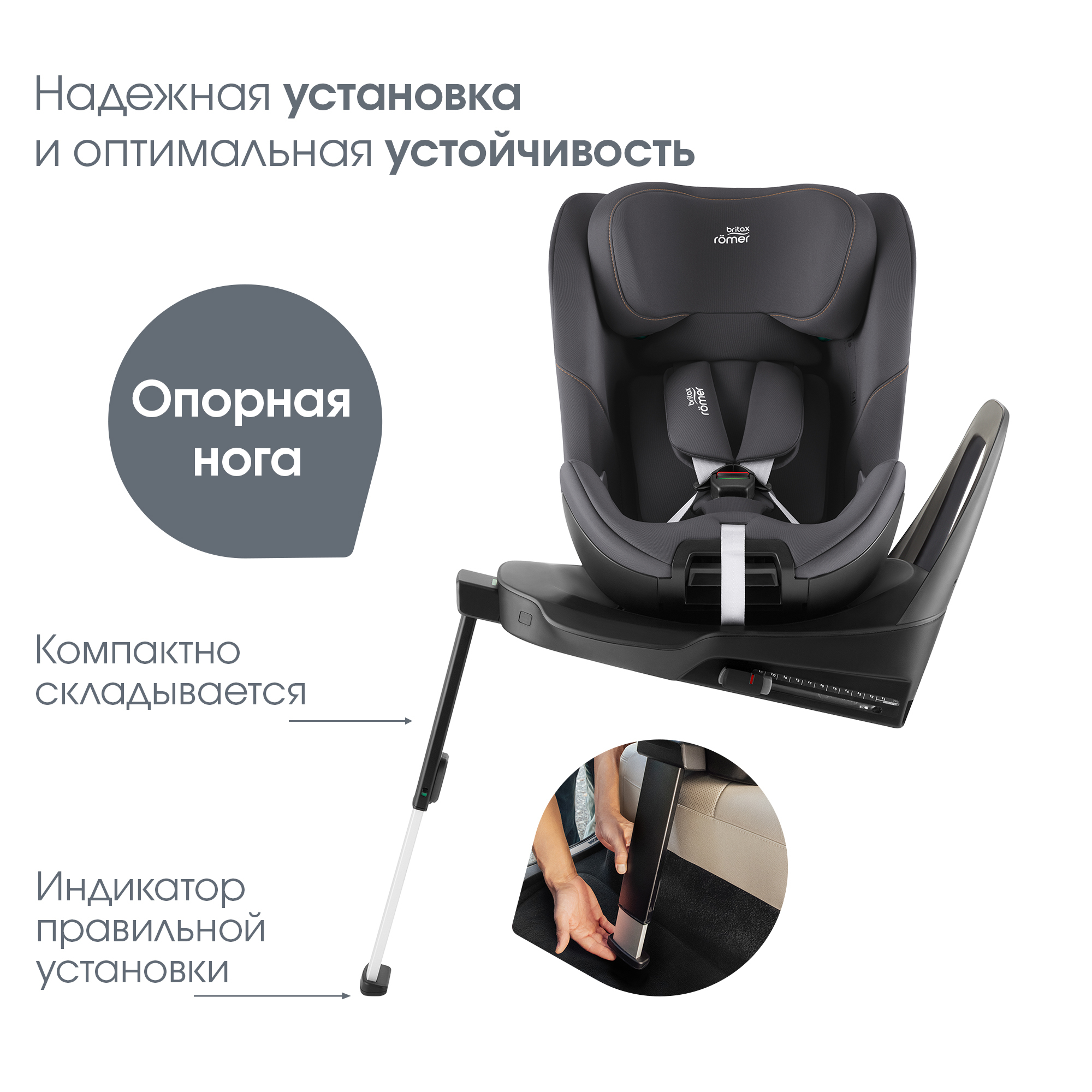 Britax Roemer SWIVEL 2, Midnight Grey