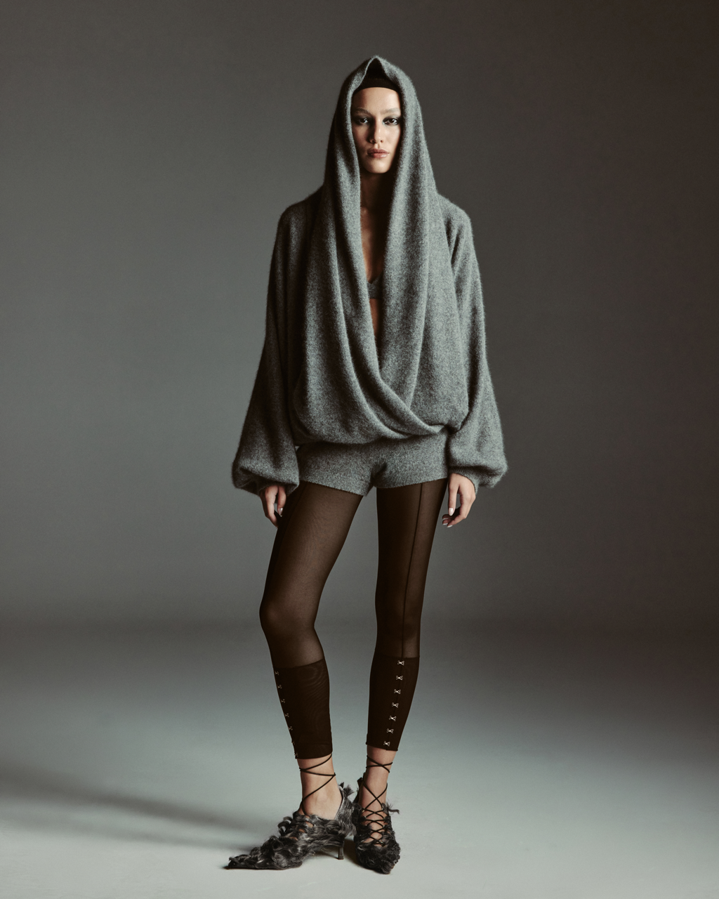 Лосины декоративные М, Коричневые