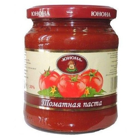 Томатная паста с.в. 25% 280г ст/б Юнона