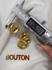 Пуговицы Скиапар. золотистые 