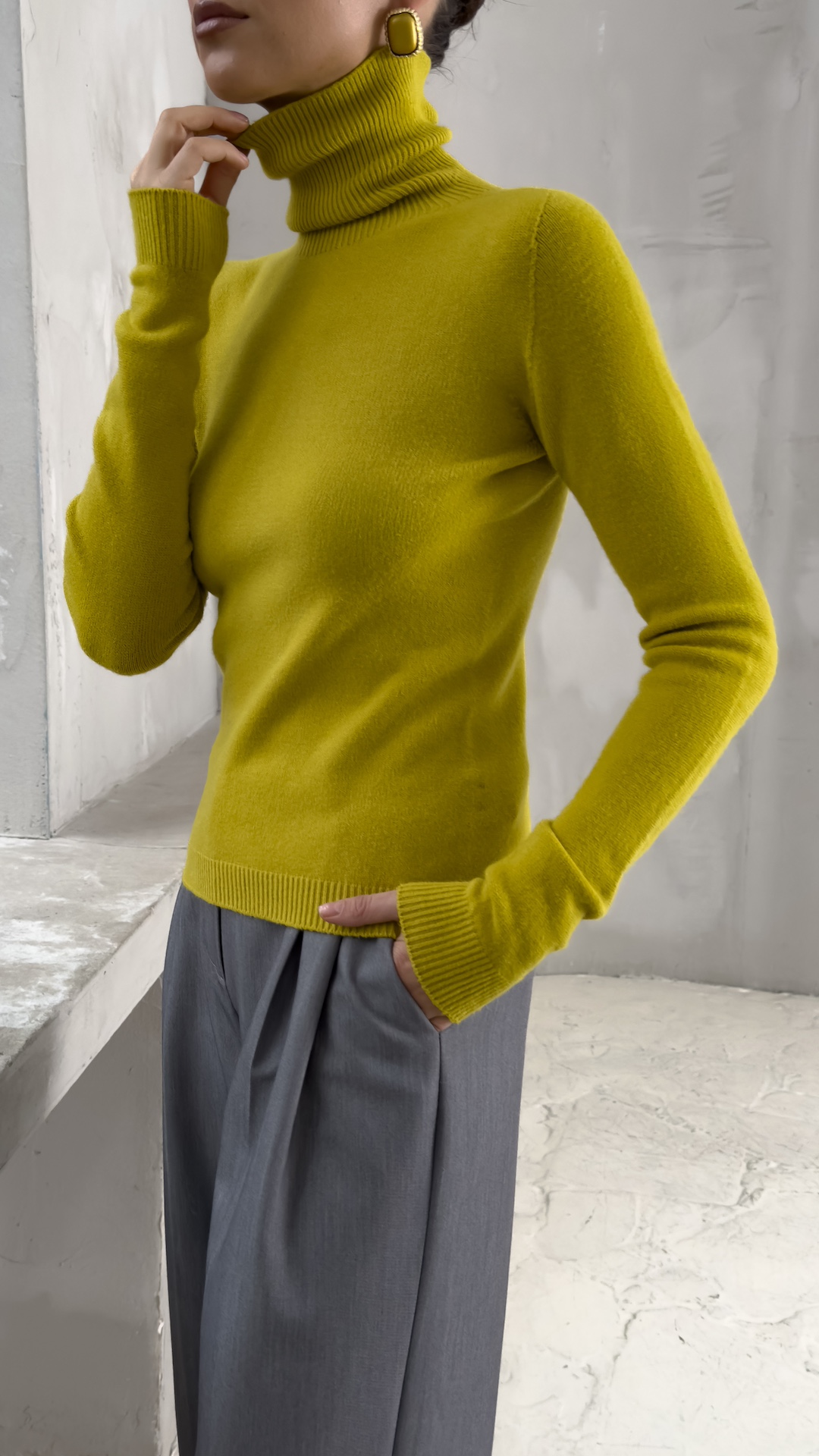 Водолазка из гладкого трикотажа PREMIUM QUALITY