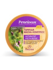 Floresan РЕПЕЙНИК Горячая маска-компресс-активатор роста волос с витамином Е, 450мл