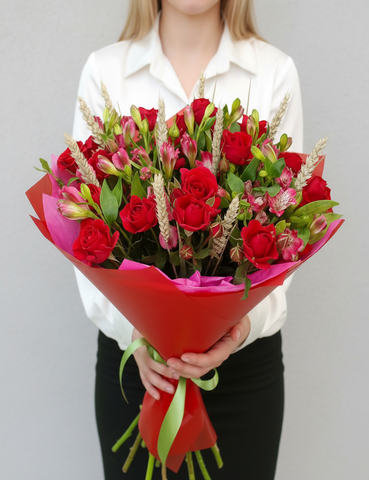 Букет Рубиновый браслет