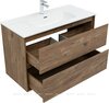 Aquanet 340165 Тумба с раковиной Милан 100 цв. дуб рустикальный (340165)