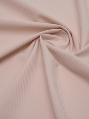 Микрофибра бельевая в рубчик матовая эластичная пудровая