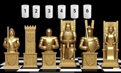 Силиконовый молд Шахматная фигура № 4 Ладья ( серия шахматы Рыцари)