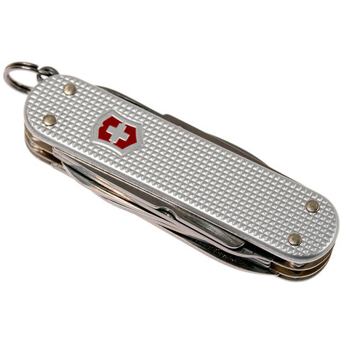 Нож-брелок Victorinox MiniChamp Alox Silver, 58 mm (0.6381.26)