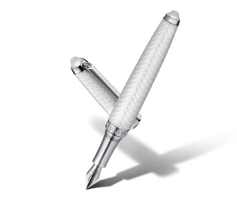 Ручка перьевая Caran d'Ache Crystal White Lalique Limited Edition M (1634.481)