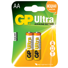 ДЖИ ПИ Элемент питания алкалиновый, тип LR6 / AA, 15A Super 1,5V (бл.2шт)