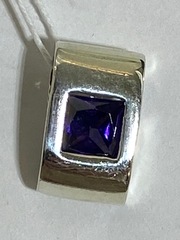 Кубик (подвеска из серебра)