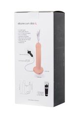 Телесный фаллос с имитацией эякуляции Silicon Cum Dildo L - 19,6 см. - 