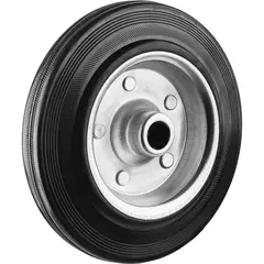 ЗУБР d 200 мм, г/п 185 кг, игольчатый подшипник, резина/металл, колесо,Профессионал(30936-200)