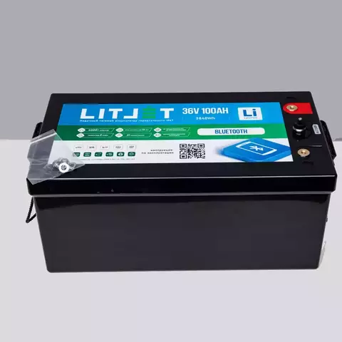 LITJET Тяговый аккумулятор глубокого цикла 36V 100Ah 3840Wh + display
