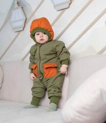 Демисезонный комбинезон Bloom (теп.хаки/теп.терракот)