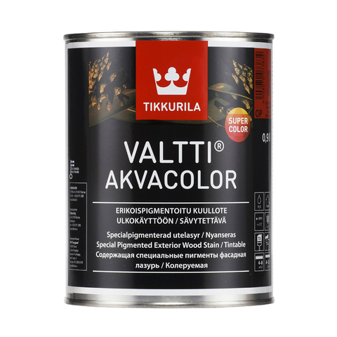 Tikkurila Valtti Akvacolor/Тиккурила Валтти Акваколор фасадная лазурь на основе натурального масла
