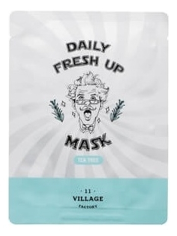 Village 11 Factory Daily Fresh Up Mask Tea Tree - Успокаивающая тканевая маска с экстрактом чайного дерева