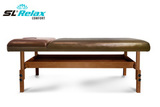 Массажный стол Relax Comfort коричневая кожа фото №8