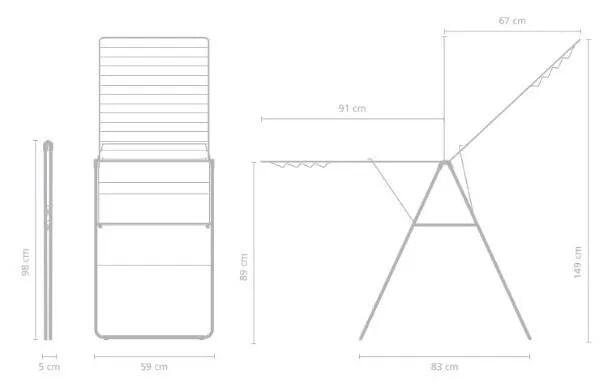 Сушилка напольная HangOn (25 м навески), Белый, арт. 403446 - фото 18