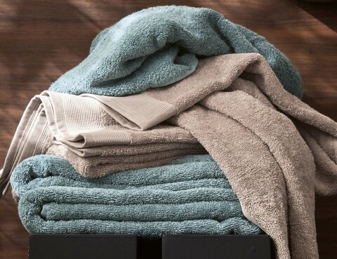 Полотенце 40х60 Blanc des Vosges Uni Orage голубое