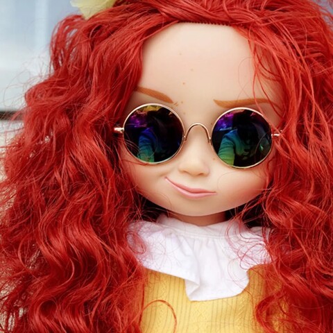 Очки для кукол 20 мм солнцезащитные без дужек — купить дешево в интернет-магазине