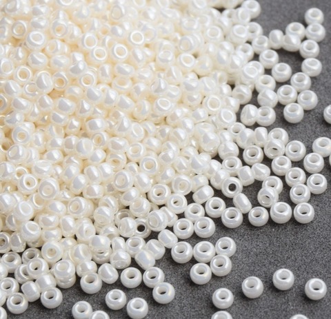 8/0 RR-0592 Бисер круглый Миюки /Miyuki round 8/0 Ceylon antique ivory pearl