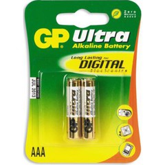 ДЖИ ПИ Элемент питания алкалиновый, тип LR6 / AA, 15AU-U2 Ultra 1,5V (бл.2шт)