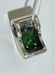Кубик (подвеска из серебра)