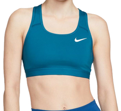 Бюстгальтер спортивный Nike Dri-Fit Swoosh Band Bra Non Pad - marina/marina/white