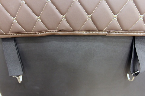 Накидка на спинку сиденья / органайзер (из экокожи) ЛЮКС