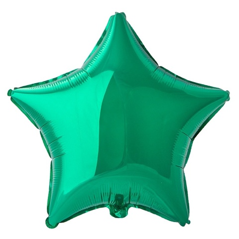 Шар Звезда Металлик Зеленый